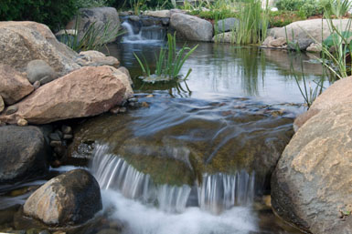 Image: Tier One Landscape water feature.